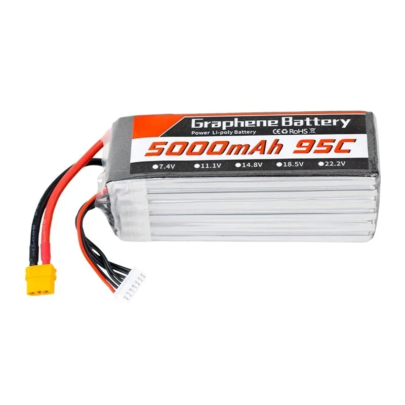 بطارية ليثيوم بوليمر (LiPo) من - مراجعة 6S Lipo Battery 22.2V 5000Mah وسعره