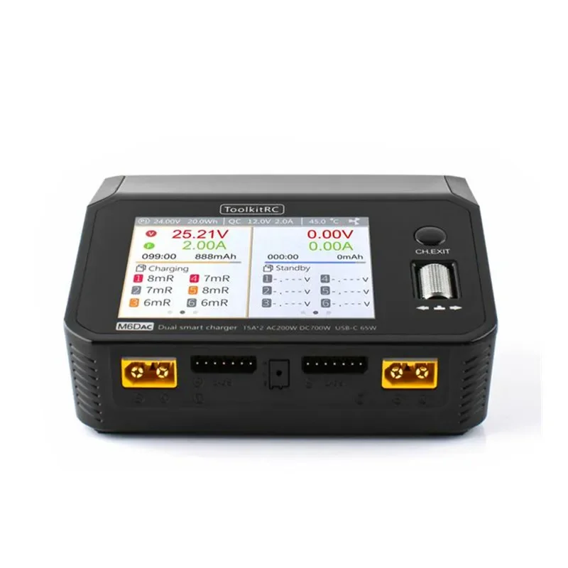 شاحن وبطارية ذكية M6DAC من Too - مراجعة Toolkitrc M6Dac Smart Charger وسعره