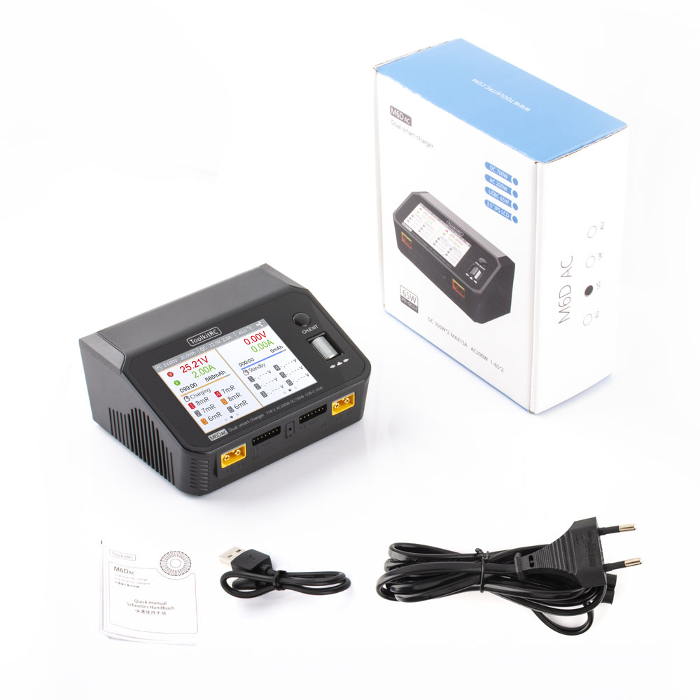 ToolkitRC M6DAC ثنائي القناة ا - مراجعة Toolkitrc M6Dac Smart Charger وسعره