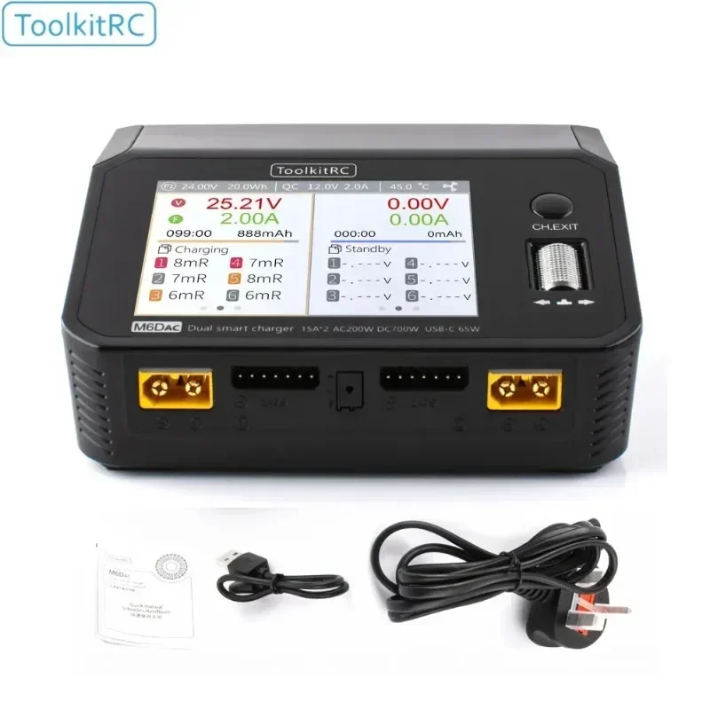 شاحن ذكي متعدد الاستخدامات Too - مراجعة Toolkitrc M6Dac Smart Charger وسعره