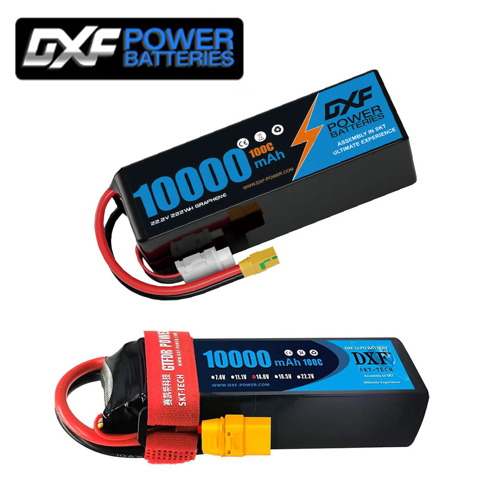 بطارية ليثيوم بوليمر DXF 6S 22 - مراجعة 6S Lipo Battery 22.2V 5000Mah وسعره