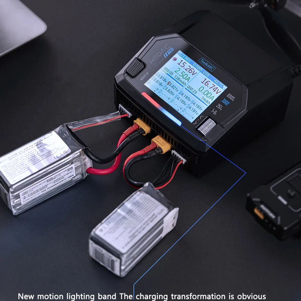 شاحن وبطارية ليثيوم بوليمر ذكي - مراجعة Toolkitrc M6Dac Smart Charger وسعره